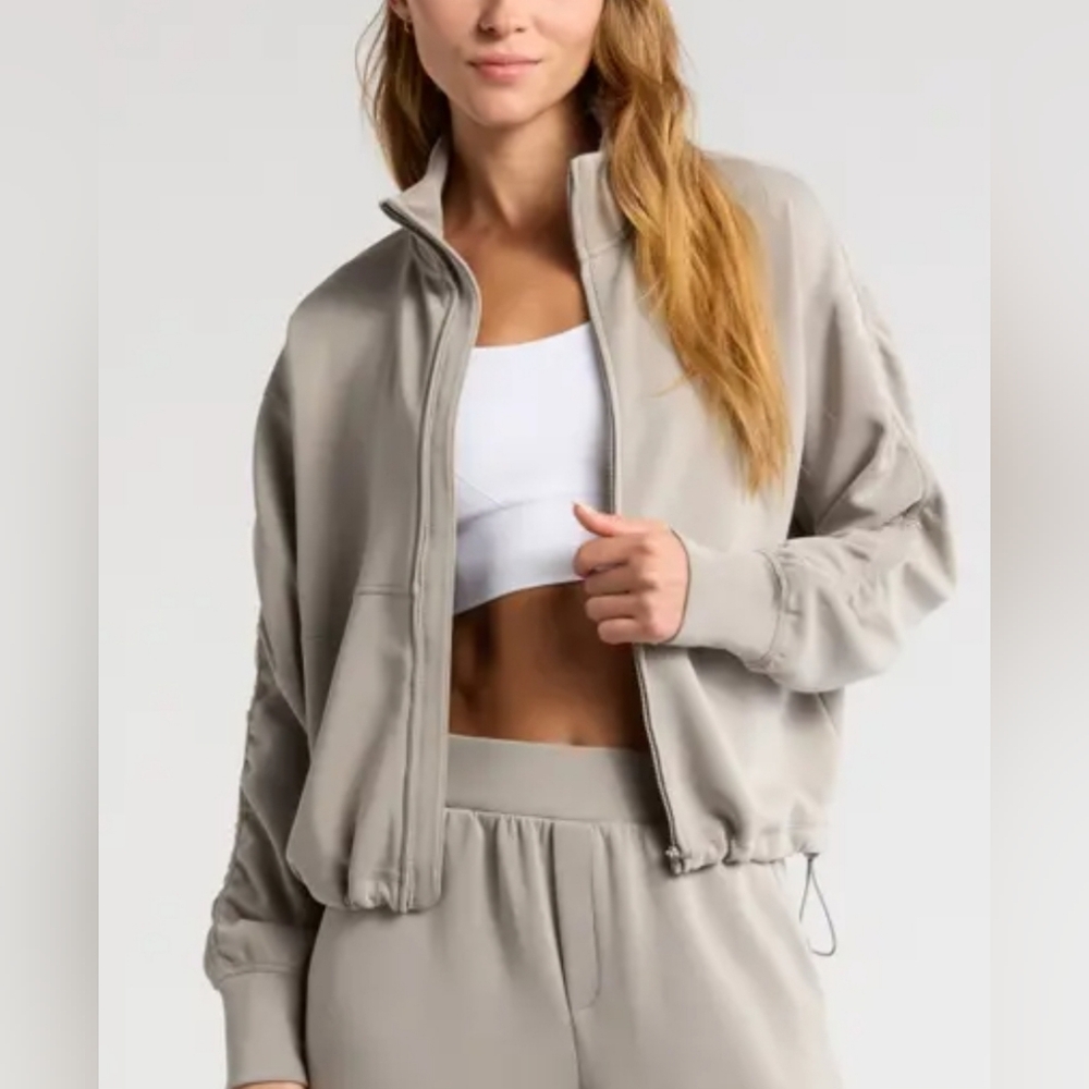 Zella Charcoal Quarter-Zip Top